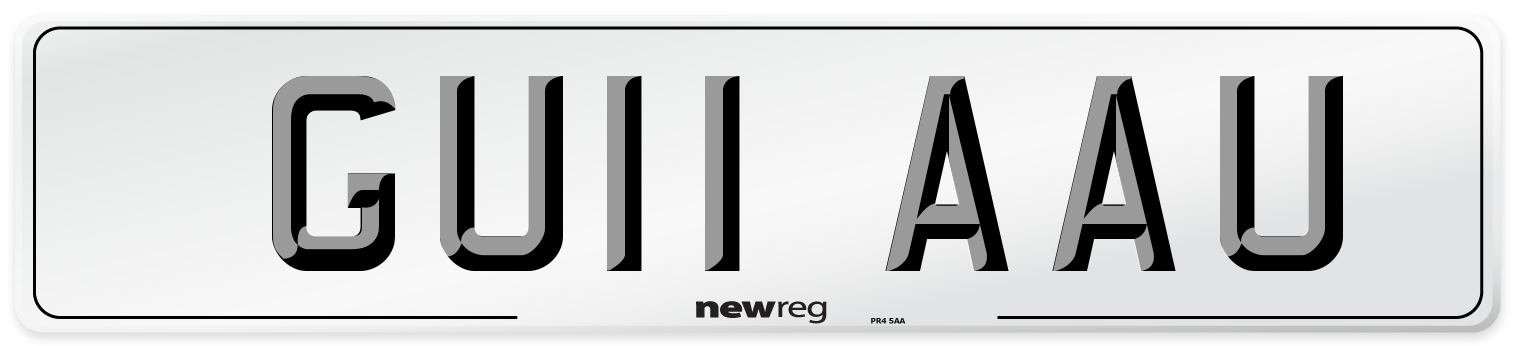 GU11 AAU Number Plate from New Reg